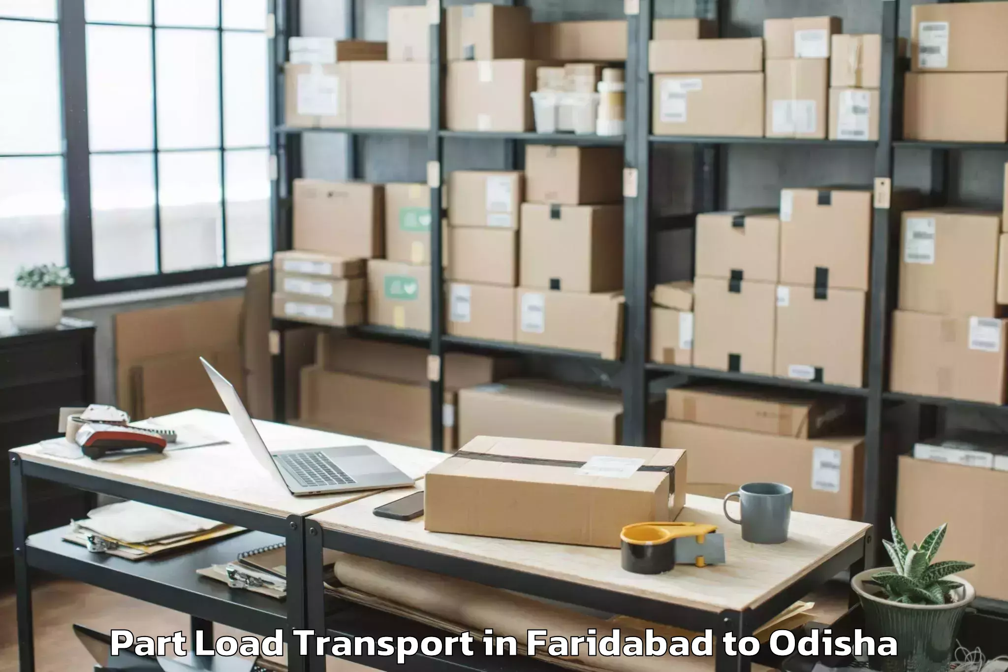 Top Faridabad to Bangiriposi Part Load Transport Available